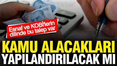 Esnaf ve KOBİ'lerin gözü kulağı burada... Kamu alacakları yapılandırılacak mı