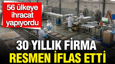 56 ülkeye ihracat yapan İstanbul merkezli 30 yıllık firma resmen iflas etti