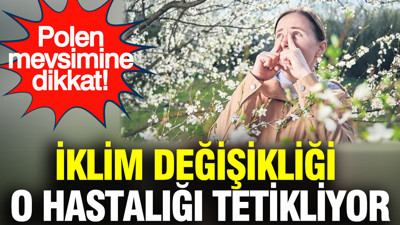 İklim değişikliği o hastalığı tetikliyor: Polen mevsimine dikkat