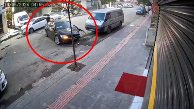 Önce çarptı, sonra kaçtı: Batman’da film sahnelerini aratmayan kaza