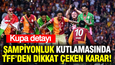 Galatasaray'ın şampiyonluk kutlamasına TFF'den yetkili katılmadı