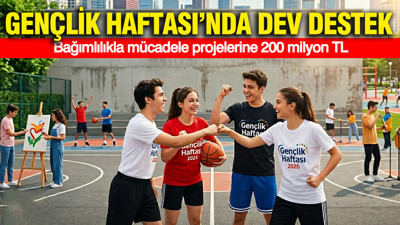 Gençlik Haftası’nda dev destek: Bağımlılıkla mücadele projelerine 200 milyon TL