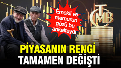 Merkez Bankası paylaştı: Piyasanın rengi tamamen değişti... Emekli ve memurun gözü bu anketteydi