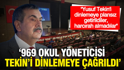 Yusuf Tekin'i dinlemeye çağırıldılar, harcırah almadılar: "969 okul yöneticisi Tekin'in konuşmasına 'plansızca' çağrıldı" iddiası