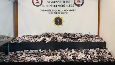 Samsun'da uyuşturucu operasyonu: 33 bin 850 hap ele geçirildi
