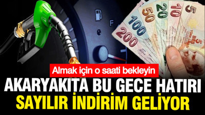Akaryakıta bu gece hatırı sayılır indirim geliyor: Motorin için o saati bekleyin