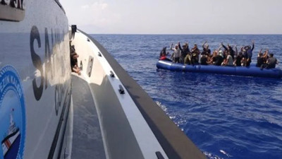 Datça açıklarında 15 kaçak göçmen yakalandı