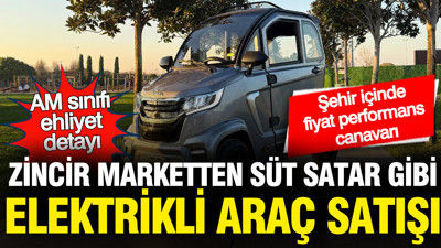 Marketten süt alır gibi... Elektrikli araç taksitle satışta