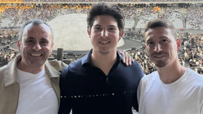 Mert Hakan Yandaş ve Kerim Rahmi Koç, Kanye West konserini beraber izledi