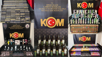 Şırnak polisi kaçakçılara göz açtırmadı: 1,5 milyon liralık ürün ele geçirildi