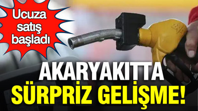Akaryakıtta sürpriz gelişme: Ucuza satış başladı