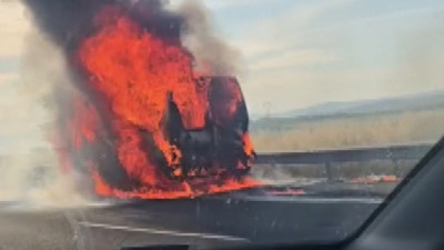 Ankara'da işçi servisi alev topuna döndü: 12 işçi ölümden döndü