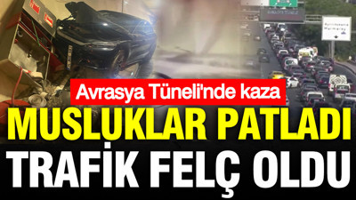Avrasya Tüneli'nde kaza: Trafik felç oldu