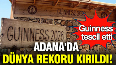 Adana'da dünya rekoru kırıldı: Guinness tescil etti