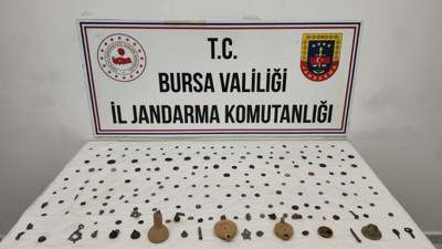 Bursa'da tarihi eser operasyonu: 2 şüpheli gözaltında