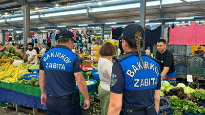 Bakırköy Zabıtası’ndan pazar denetimi