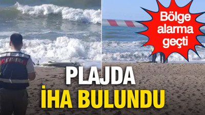 Karadeniz kıyısında İHA bulundu: Bölge alarma geçti