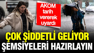 AKOM tarih verdi: Gök gürültülü sağanak geri geliyor