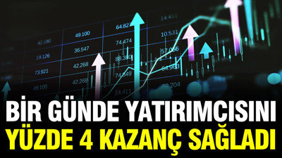 Barış rüzgarı yaradı bir günde yatırımcısına yüzde 4 kazandırdı