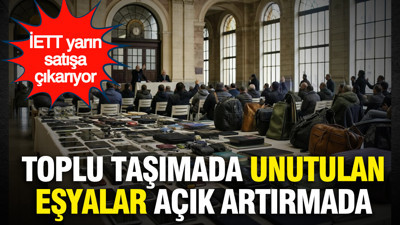 Toplu taşımada unutulan eşyalar açık artırmada: İETT yarın satışa çıkarıyor