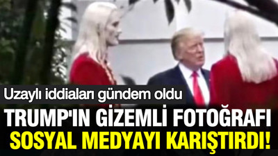 Trump'ın gizemli fotoğrafı sosyal medyayı karıştırdı: Uzaylı iddiaları gündem oldu