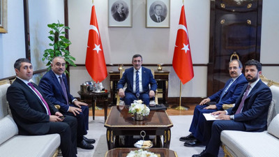 Cevdet Yılmaz, görev süresi dolan Reşad Memmedov'u kabul etti