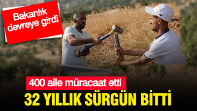32 yıllık sürgün bitti: 400 aile müracaat etti: Bakanlık devreye girdi