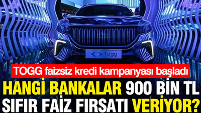 TOGG faizsiz kredi kampanyası başladı: Hangi bankalar 900 bin TL sıfır faiz fırsatı veriyor?