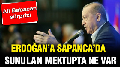 Sapanca'da Erdoğan'a sunulan mektupta ne var: Ali Babacan sürprizi