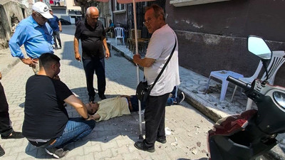 Gökyüzünden ölüm yağdı: Çay keyfi hastanede bitti: Başına 11 dikiş atıldı