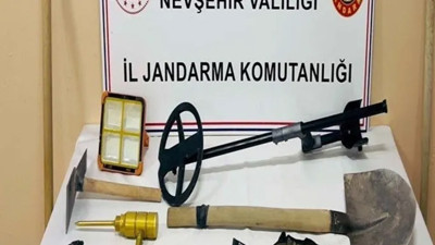 Nevşehir'de izinsiz kazı yapan 6 kişi yakalandı