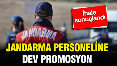 Jandarma personeline 110 bin TL promosyon: İhale sonuçlandı