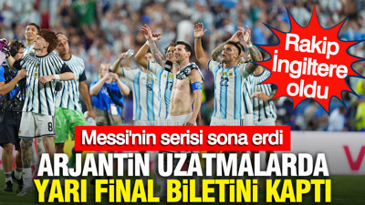 Arjantin uzatmalarda yarı final biletini kaptı: Rakip İngiltere oldu