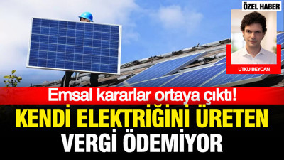 Emsal kararlar ortaya çıktı: Kendi elektriğini üreten vergi ödemiyor