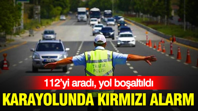 112’yi aradı, yol boşaltıldı: Karayolunda kırmızı alarm: Bursa’da facianın eşiğinden dönüldü