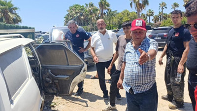 Ölçü almaya gitti, döndüğünde hayatının şokunu yaşadı: Aracı küle döndÜ