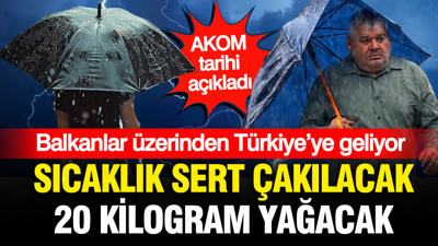 AKOM tarihi açıkladı: Sıcaklık 8 derece inecek, 20 kilogram sağanak geliyor