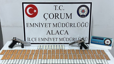 Çorum'da uyuşturucu operasyonu: 756 sentetik ecza hapı ele geçirildi