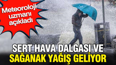 Meteoroloji uzmanı açıkladı: Sert hava dalgası ve sağanak yağış geliyor