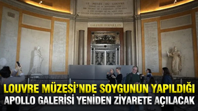 Louvre Müzesi'nde soygunun yapıldığı Apollo Galerisi yeniden ziyarete açılacak
