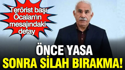 Öcalan'ın mesajındaki detay: Önce yasa, sonra silah bırakma