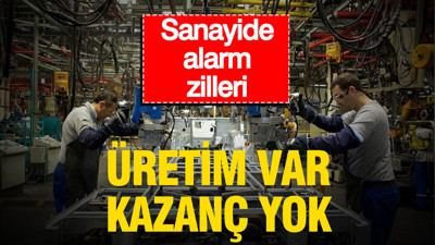 Sanayide alarm zilleri: Üretim var, kazanç yok