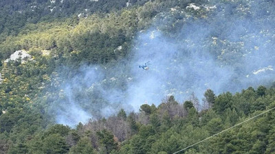 Antalya’nın Kaş ilçesinde orman yangını