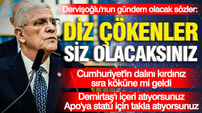 Dervişoğlu: Demirtaş'ı içeri atıyorsunuz, Apo'ya statü için bin takla atıyorsunuz