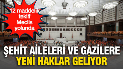 Şehit aileleri ve gazilere yeni haklar geliyor: 12 maddelik teklif Meclis yolunda