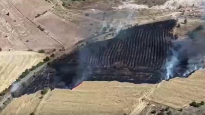 Karabük’te arazi yangını: 10 dönüm alan zarar gördü