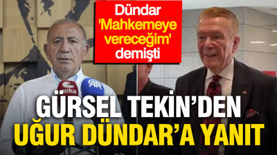 "Suç duyurusunda bulunacağım" diyen Uğur Dündar'a Gürsel Tekin'den cevap