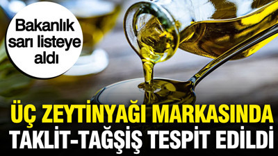 Bakanlık sarı listeye aldı: Üç zeytinyağı markasında taklit-tağşiş tespit edildi