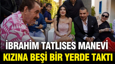 İbrahim Tatlıses'in evinde mutlu gün: Manevi kızına beşi bir yerde taktı