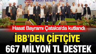 İBB'den çiftçiye 667 milyon TL destek: Hasat Bayramı Çatalca'da kutlandı